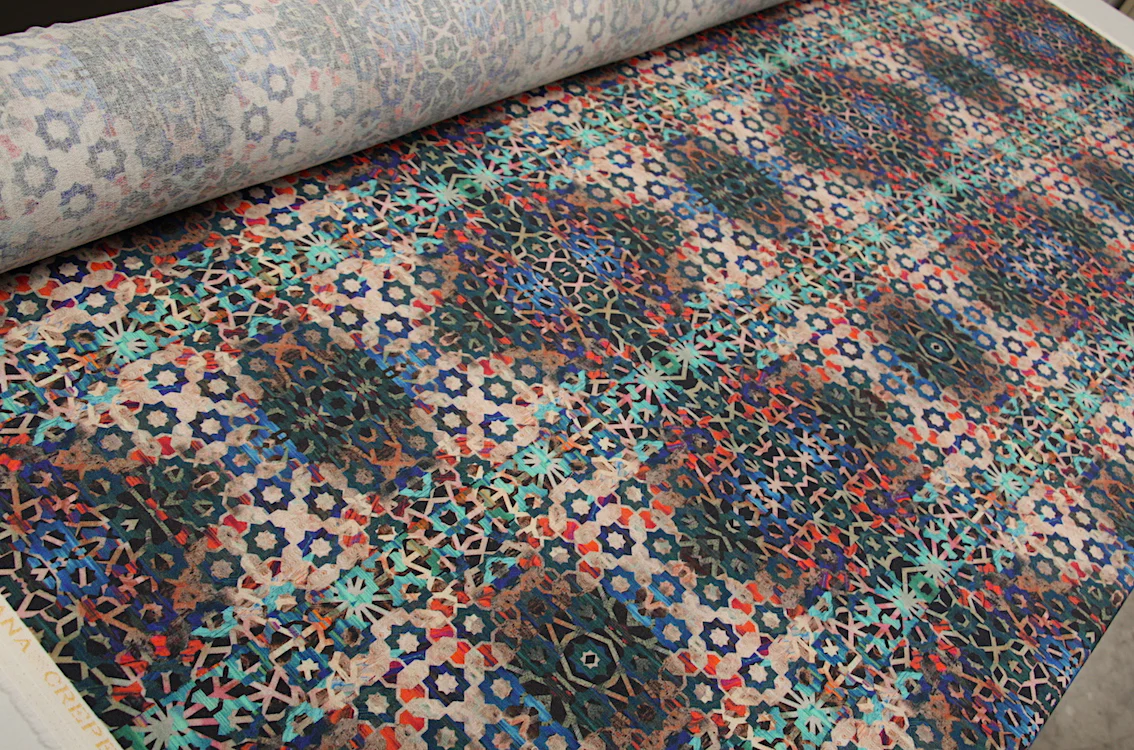 Geometric Colours Crepe - Image 3