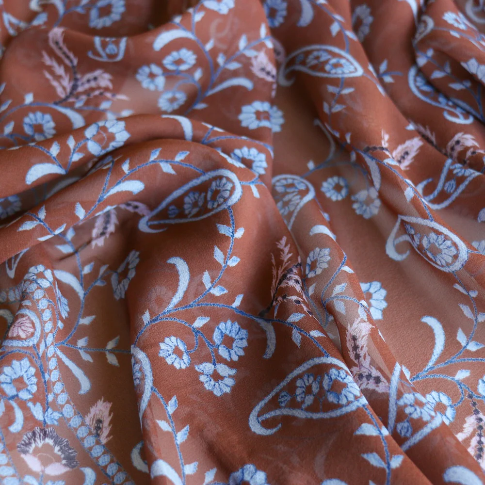 Georgia Fleur Silk Georgette - Image 2