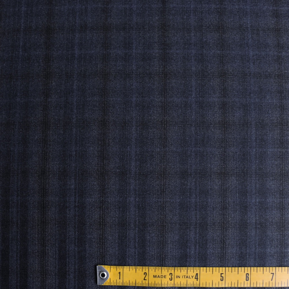 Georgina Check Navy/Charcoal Stretch - Image 3