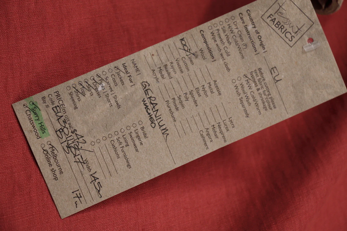 Geranium Washed Linen - Image 3