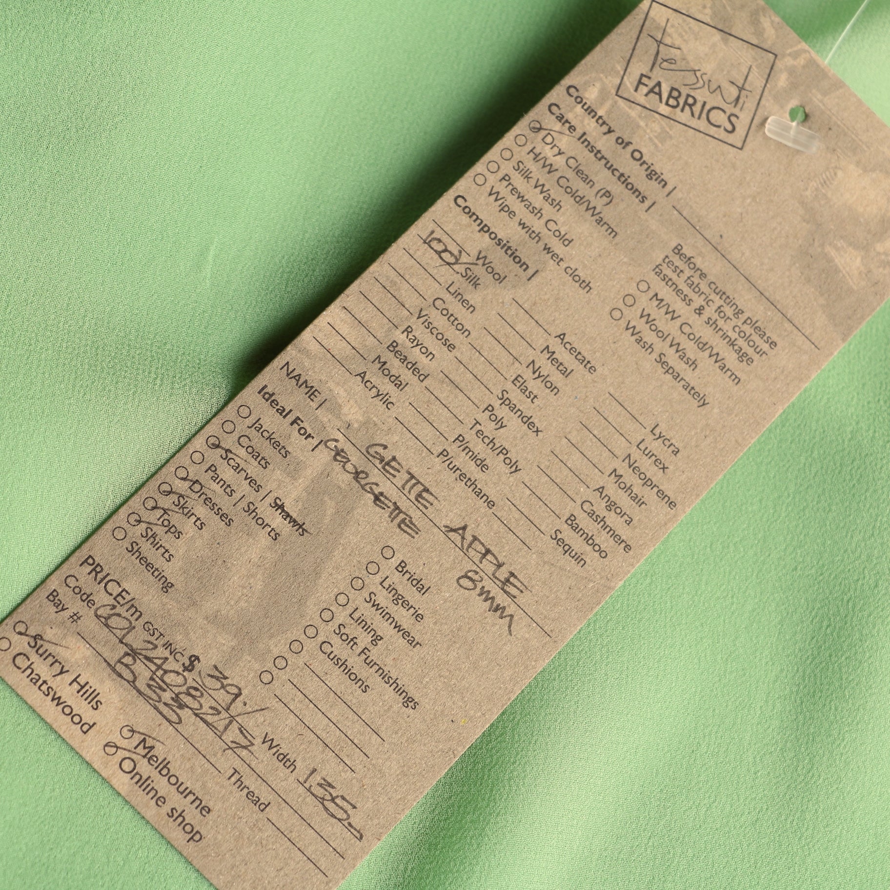 Gette Apple Silk Georgette - Image 3