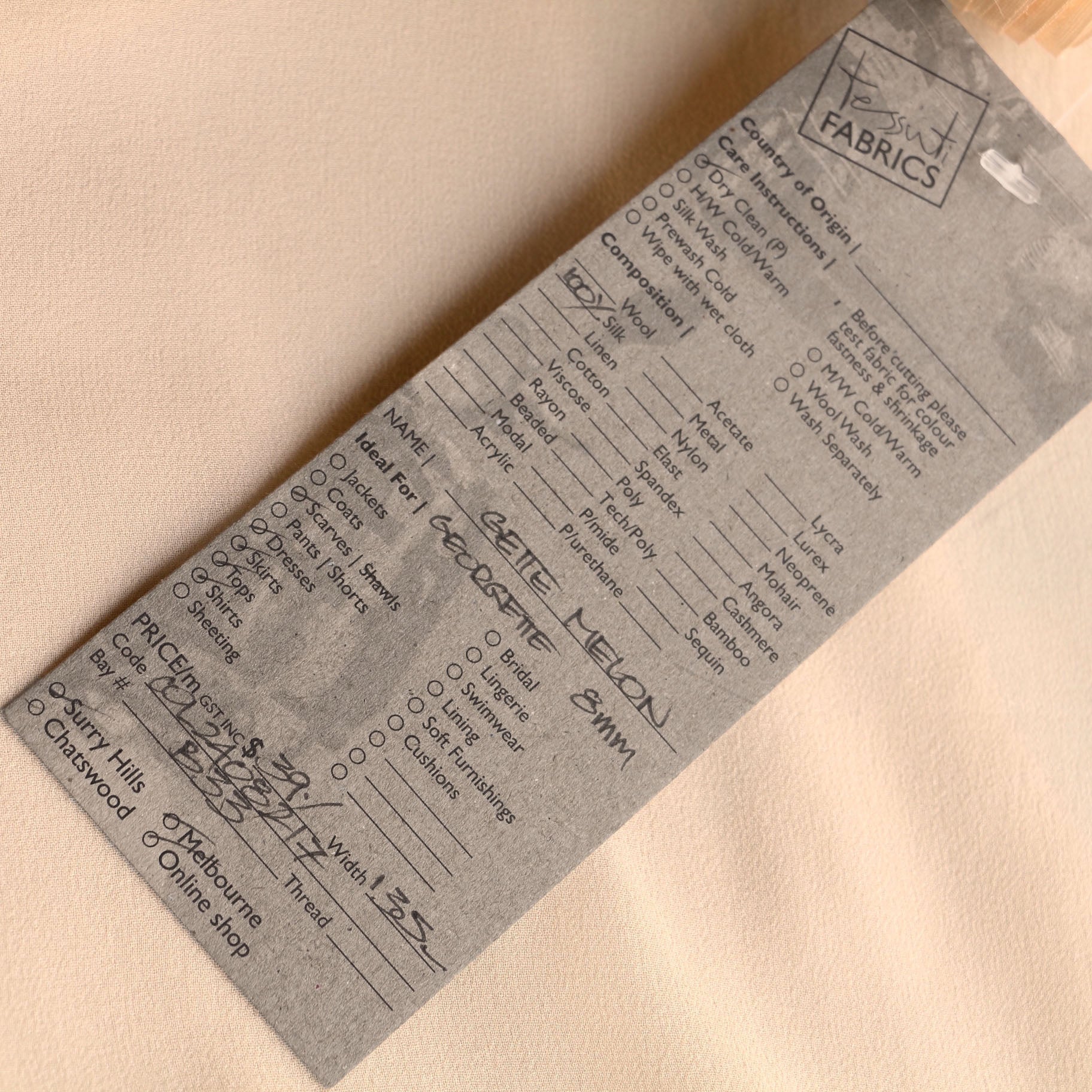 Gette Melon Silk Georgette - Image 4