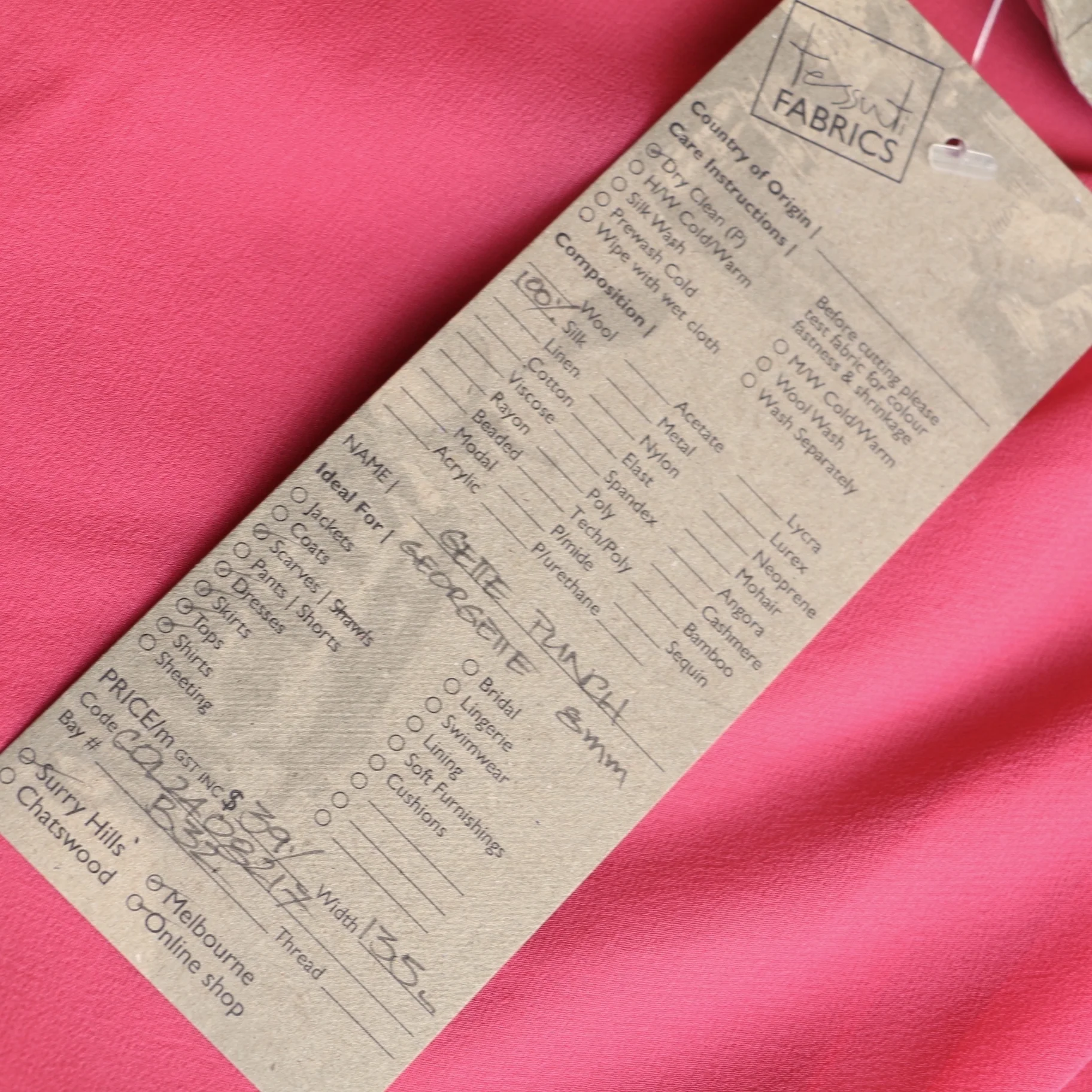 Gette Punch Silk Georgette - Image 3