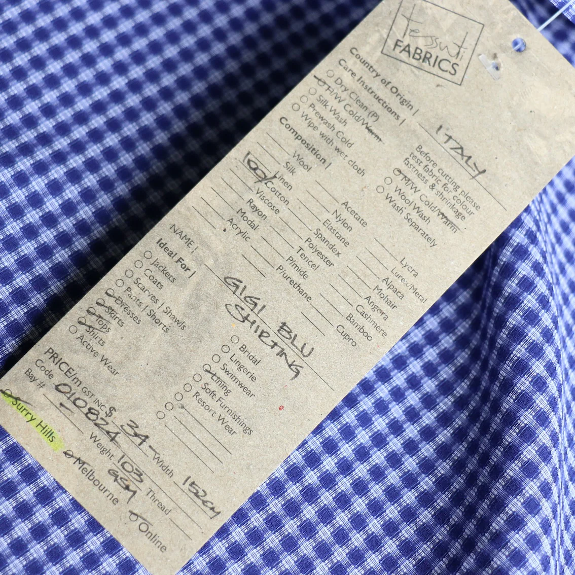 Gigi Blu Shirting - Image 3