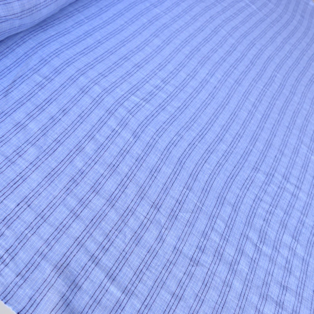 Gigi Blu Stripe Linen - Image 5