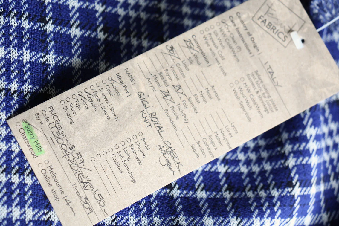 Gigi Royal Check Knit - Image 4