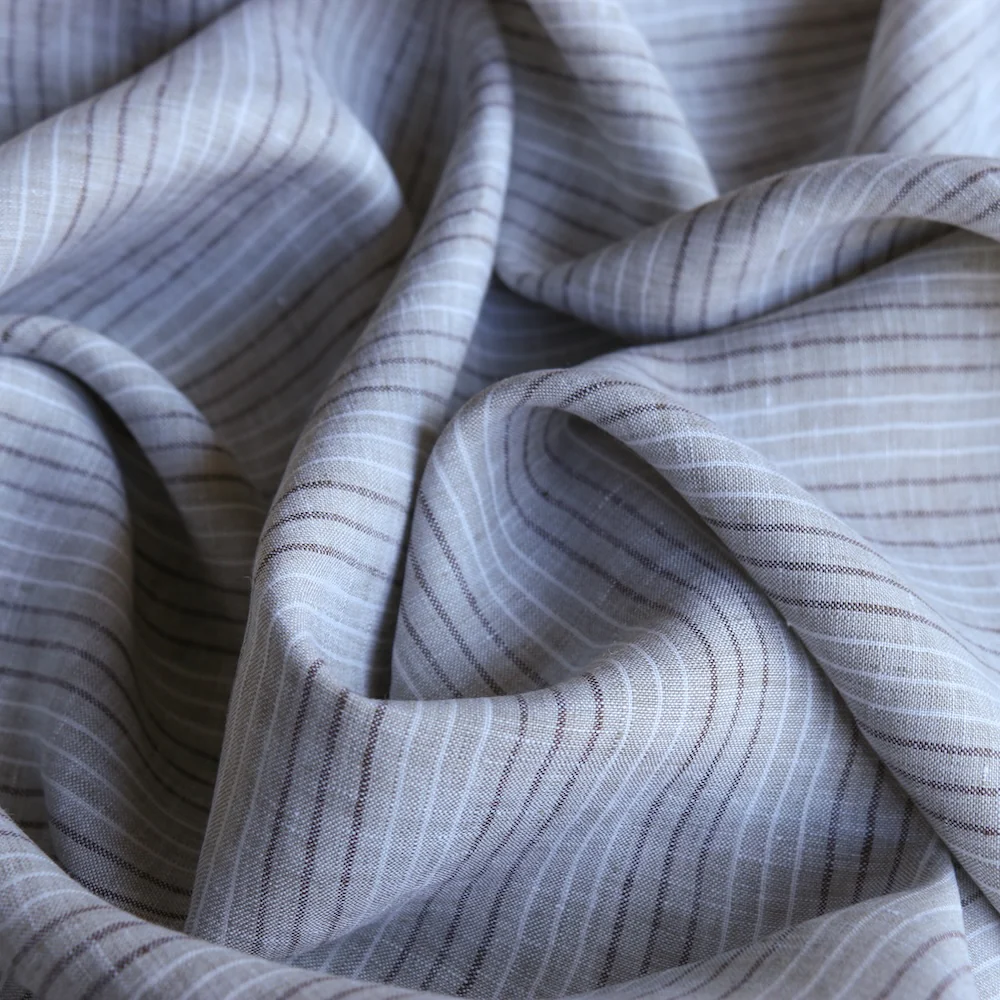 Gigi Sand Stripe Linen - Image 2