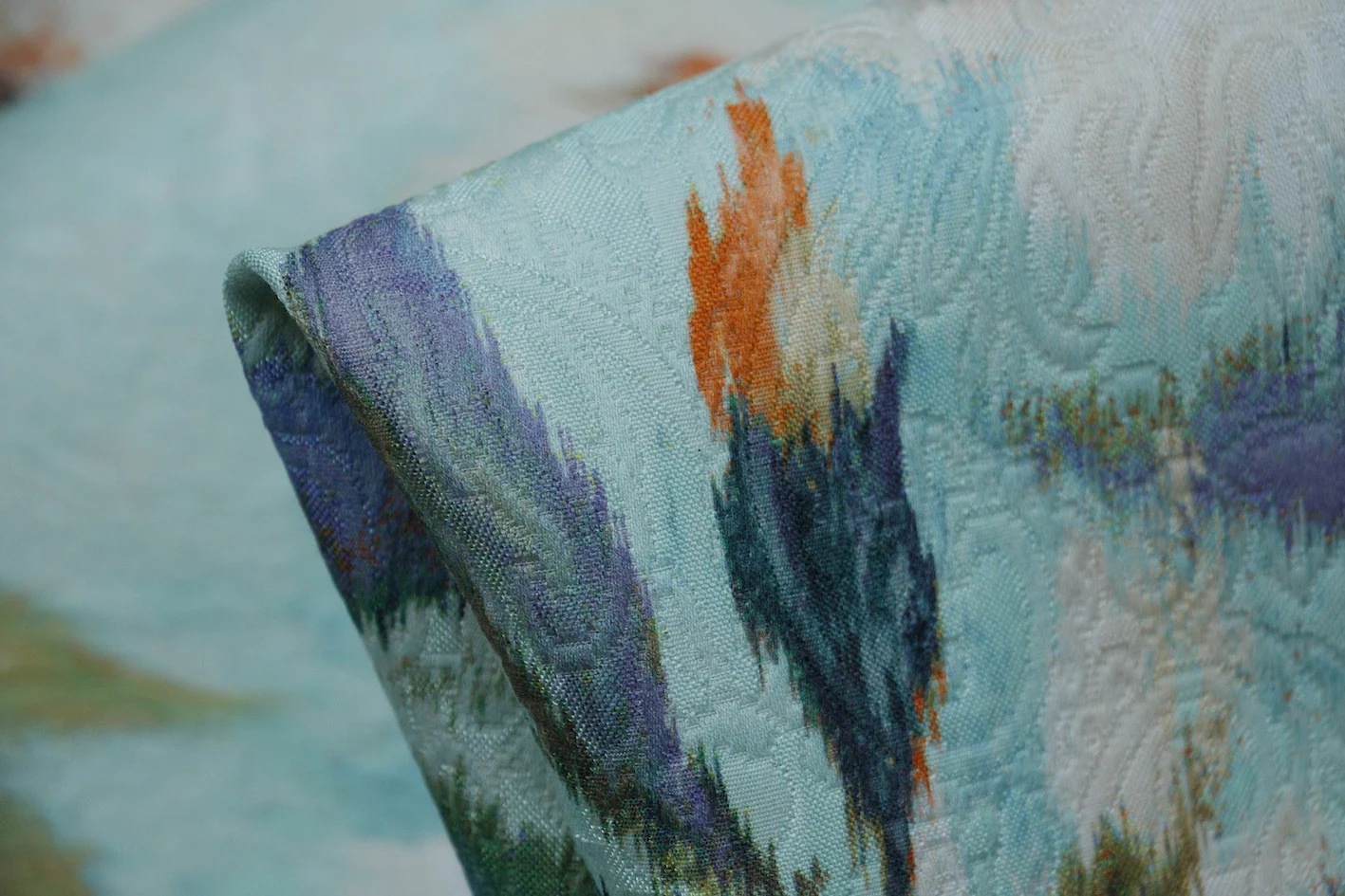 Gigli Jacquard Celeste