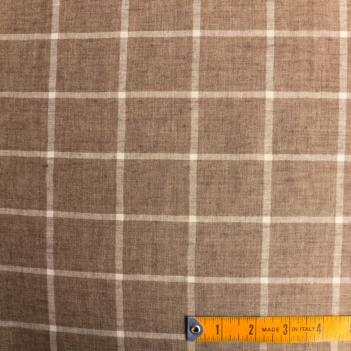 Gingerbread Squares Linen Check - Image 3