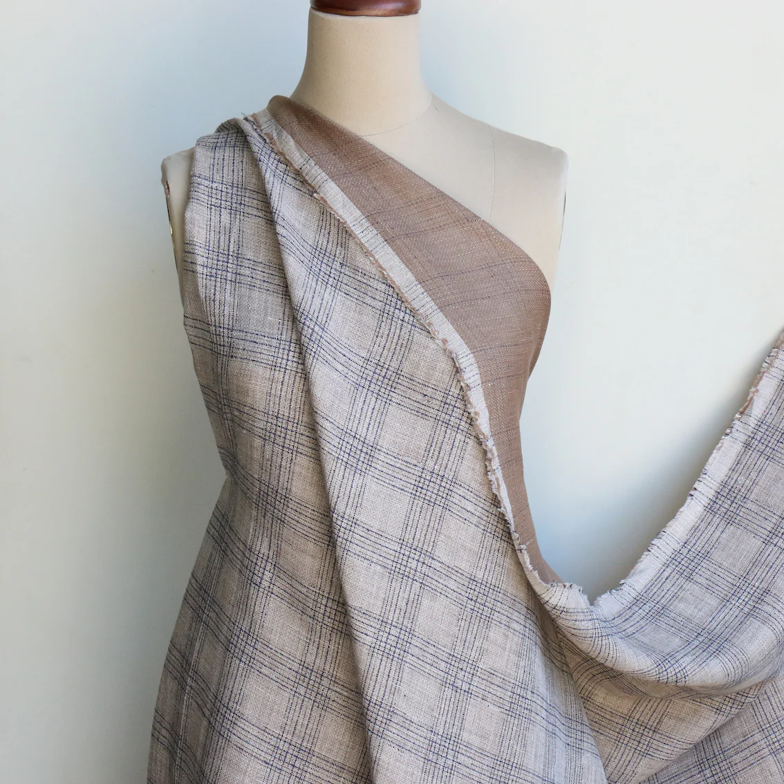 Gio Check Double Sided Linen - Image 5