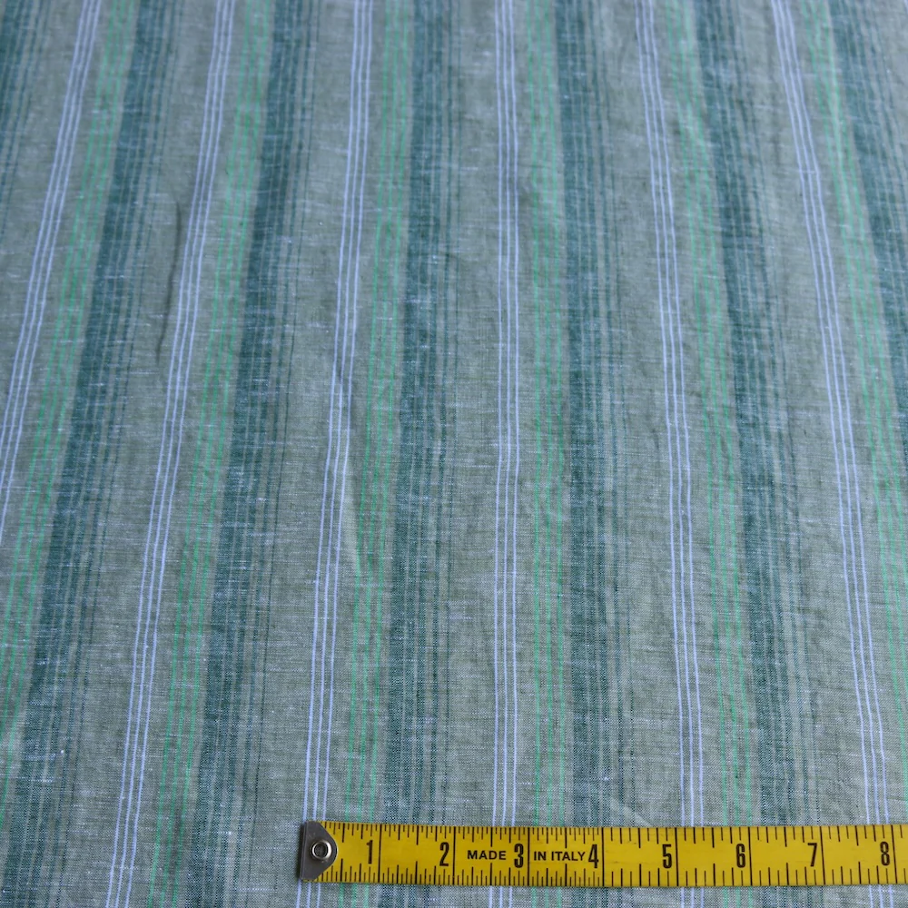 Gio Verde Stripe Linen - Image 3