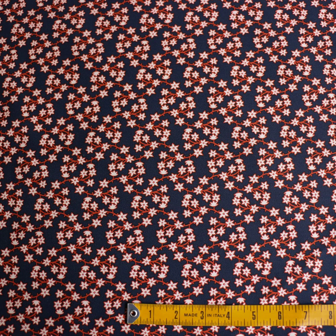 Gioia Navy Stretch Cotton - Image 3