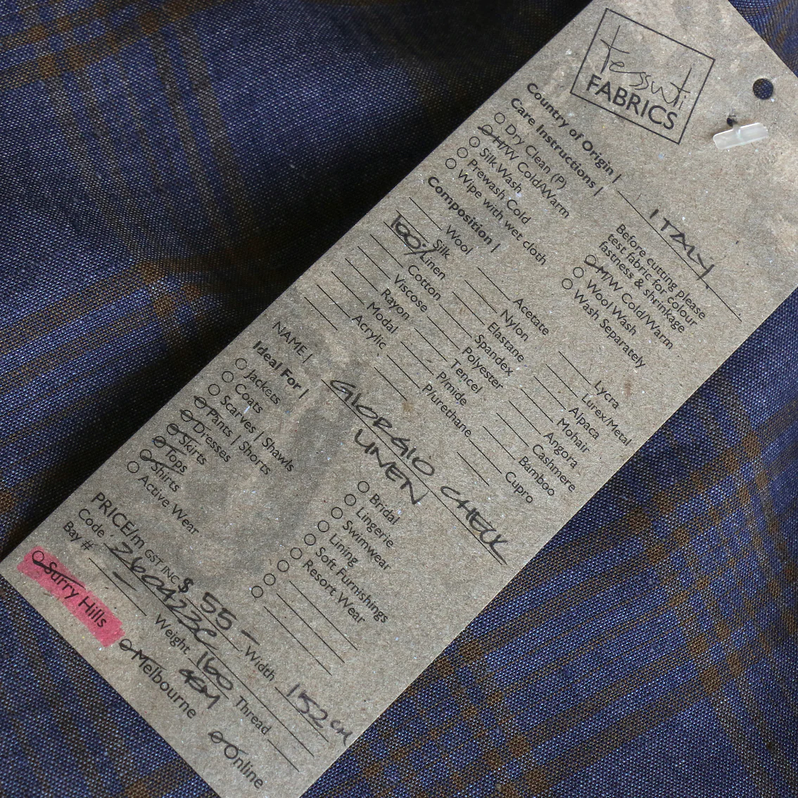 Giorgio Check Linen - Image 4