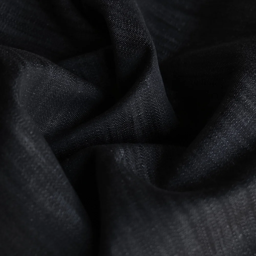Giorgio Denim Twill Black - Cotton/Linen - Image 2
