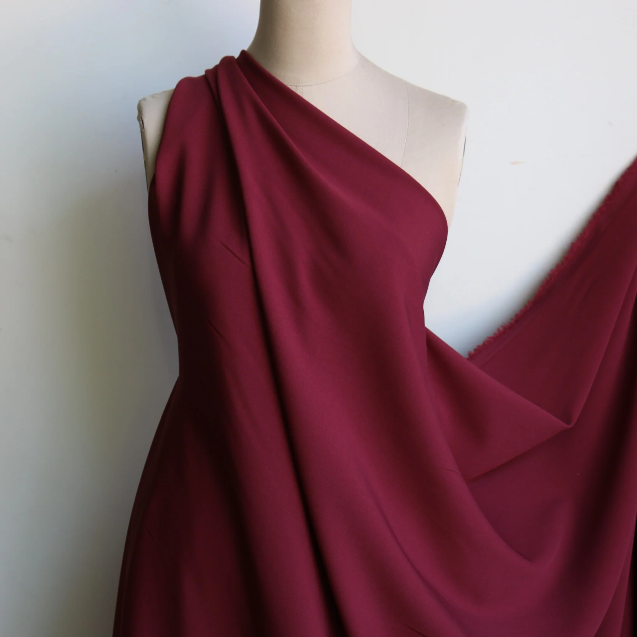 Gisella Claret Wool Twill - Image 4