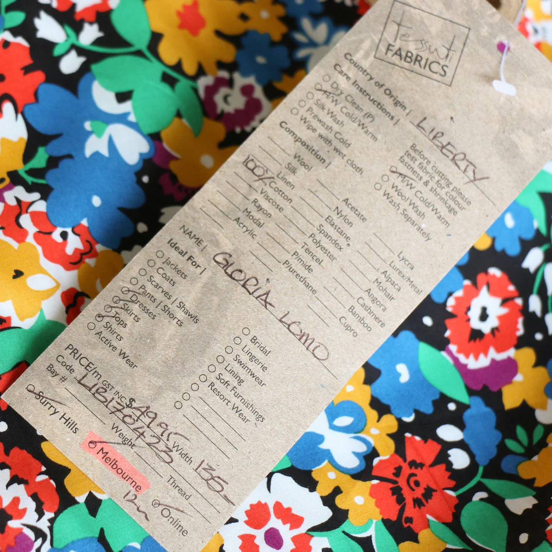 Gloria Lomo Black - Liberty Tana Lawn⢠- Image 4