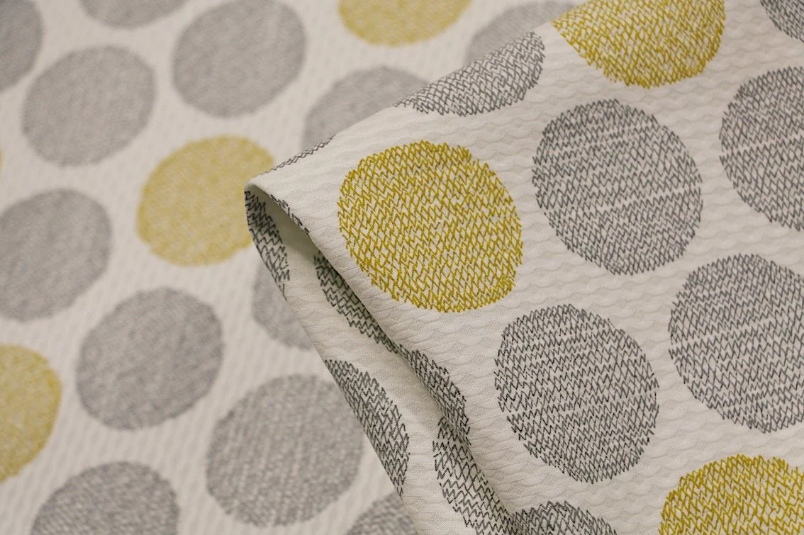 Gold & Grey Orbs Pique