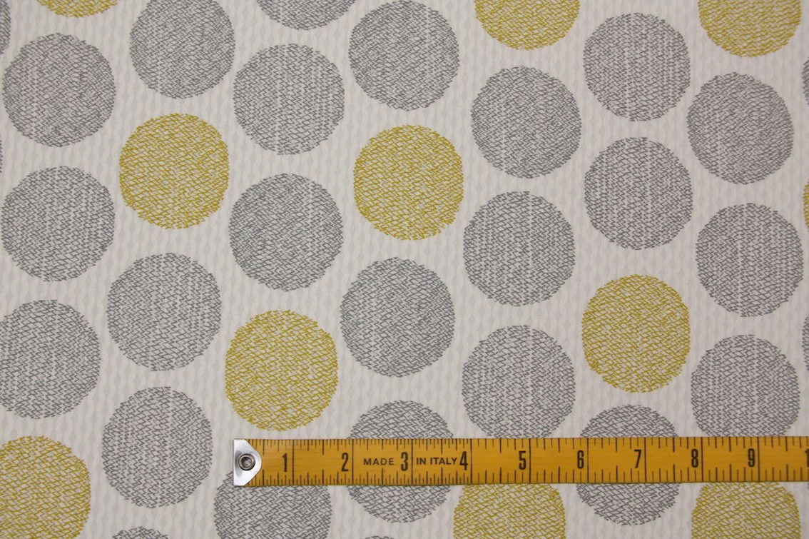 Gold & Grey Orbs Pique - Image 2