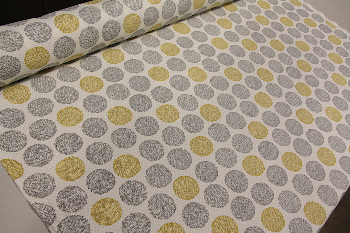 Gold & Grey Orbs Pique - Image 4