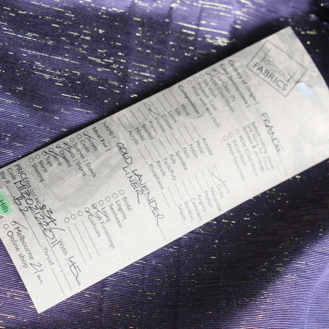 Gold Lavender Liner - Image 3