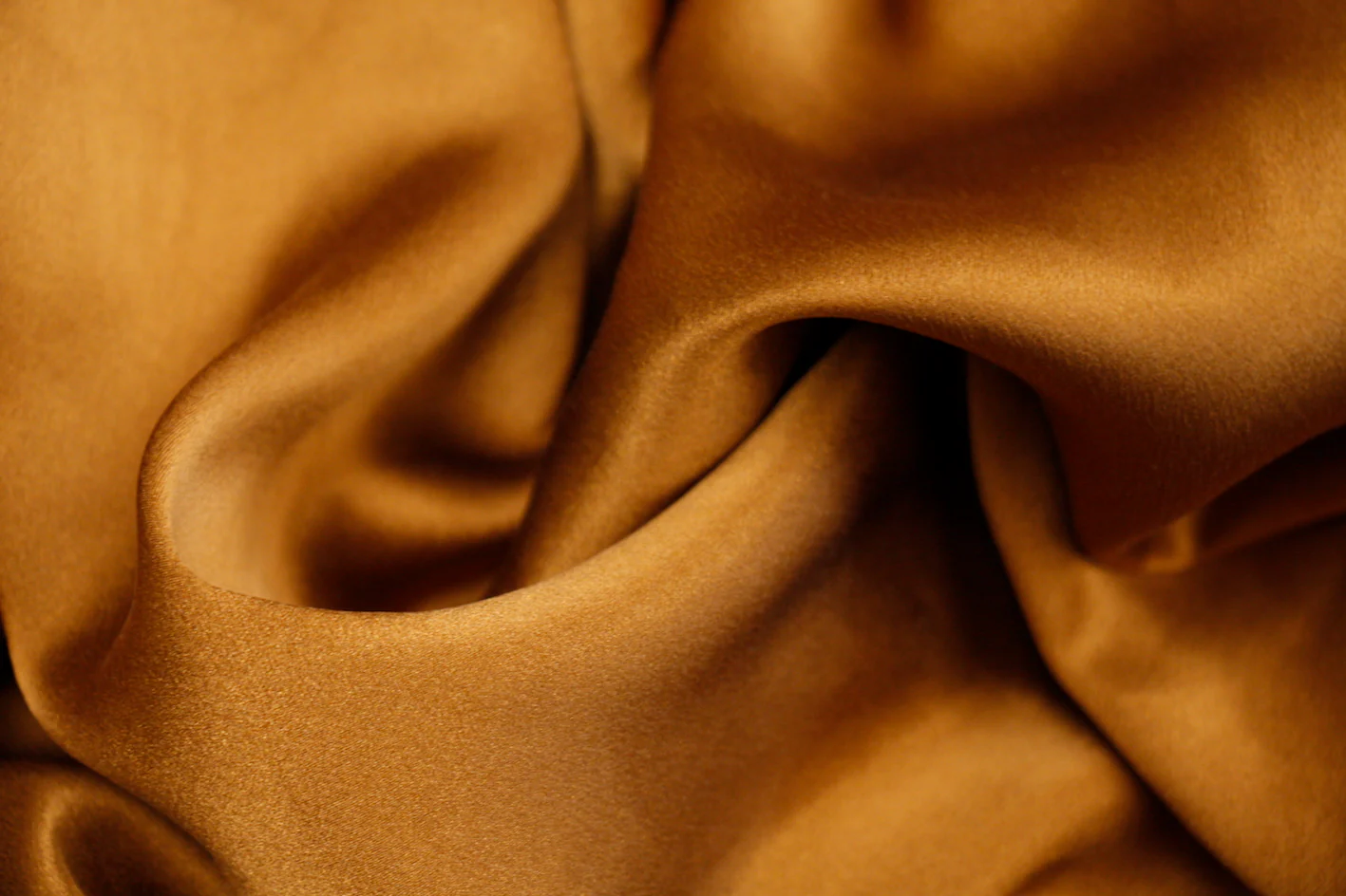 Gold Sandwashed Silk Satin - Image 2