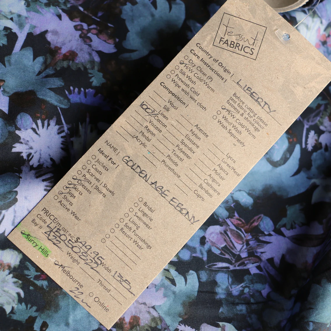 Golden Age Ebony Liberty Tana Lawn™ - Image 5