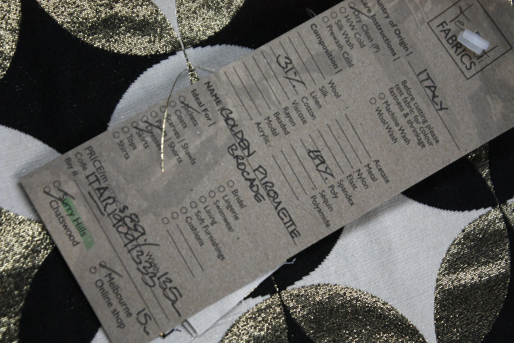 Golden Pirouette Brocade - Image 5