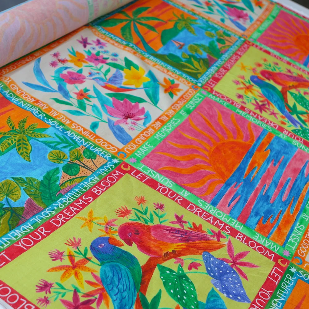 Good Things Linen/Viscose - Panel Print - Image 4