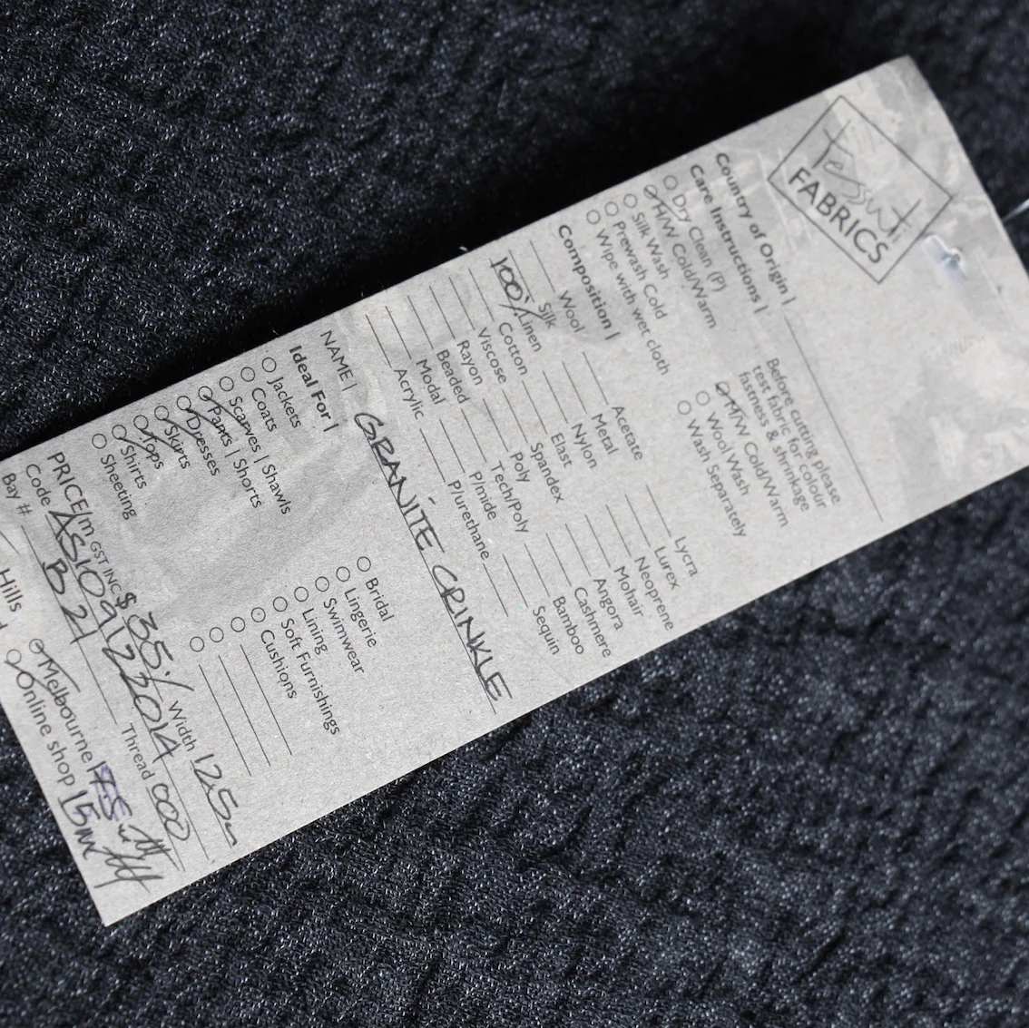 Granite Crinkle Linen - Image 3