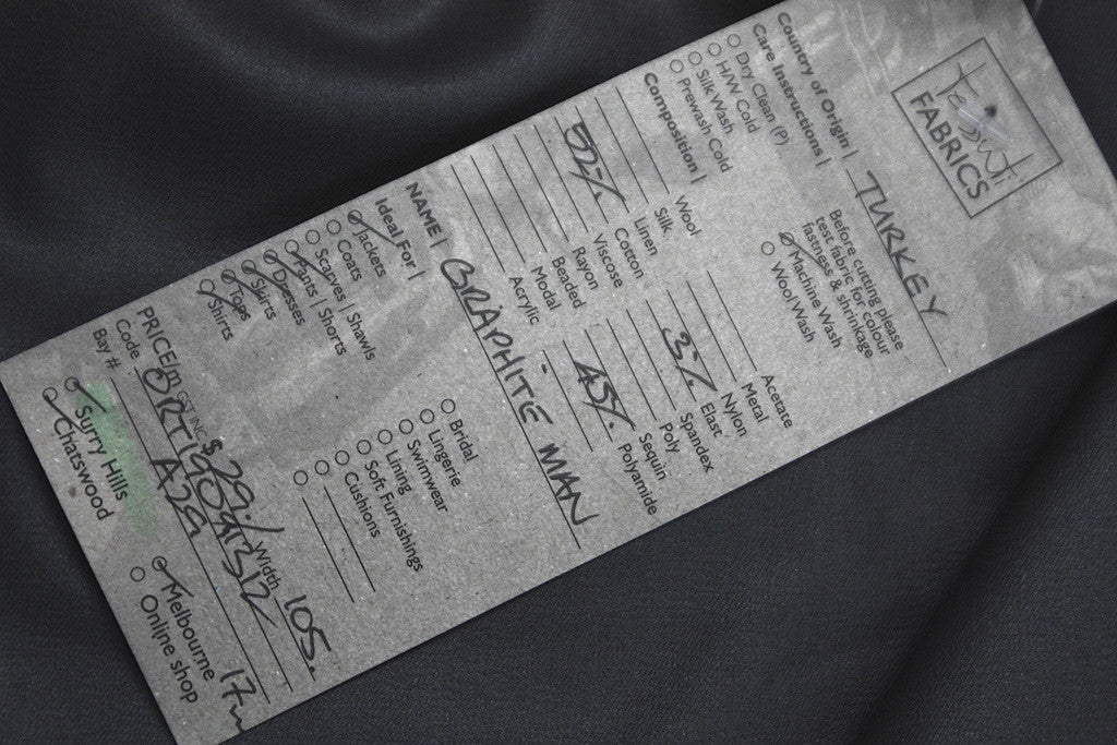 Graphite Man - Leatherette Stretch Denim - Image 4