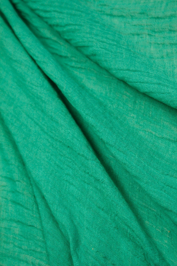Green Crinkled Washed Linen - Image 2