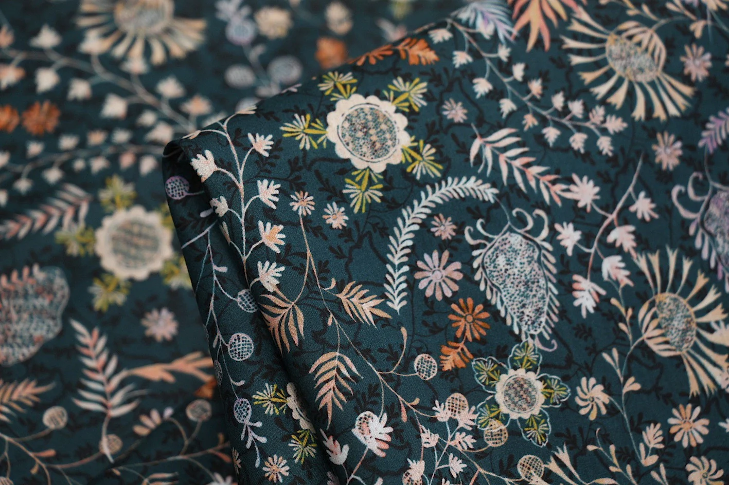 Green Crochet Meadow - Liberty Of London Seasonal 2017