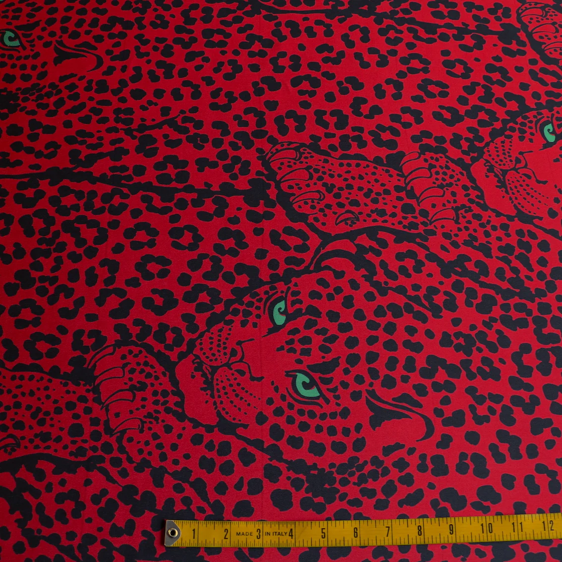 Green Eyes On Red - Silk Crepe De Chine - Image 3