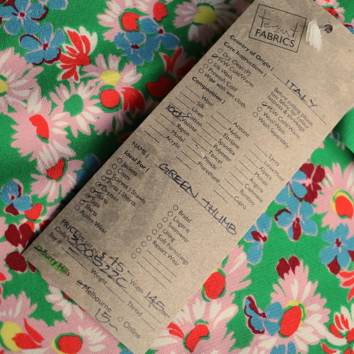 Green Thumb Viscose Crepe - Image 5