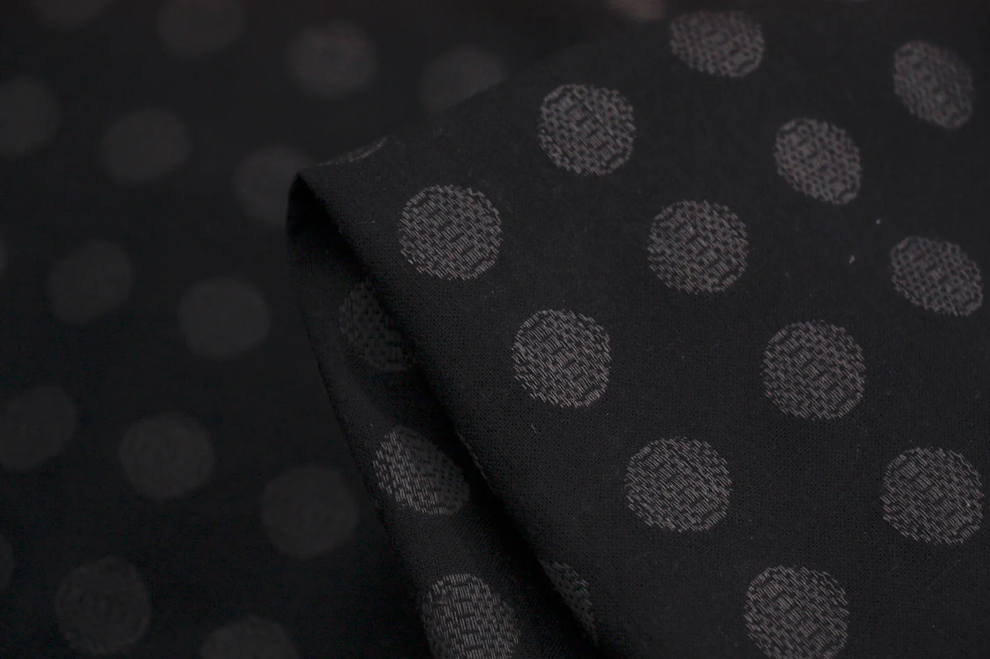 Grey Dots On Black