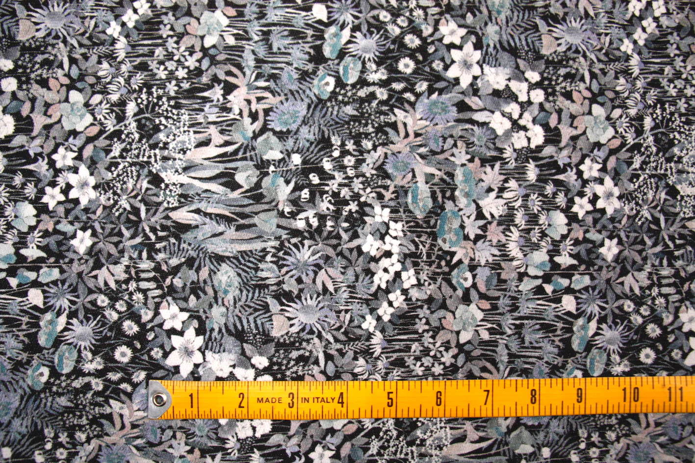 Grey Faria Flowers - Fleece - Liberty Fabric - Image 2