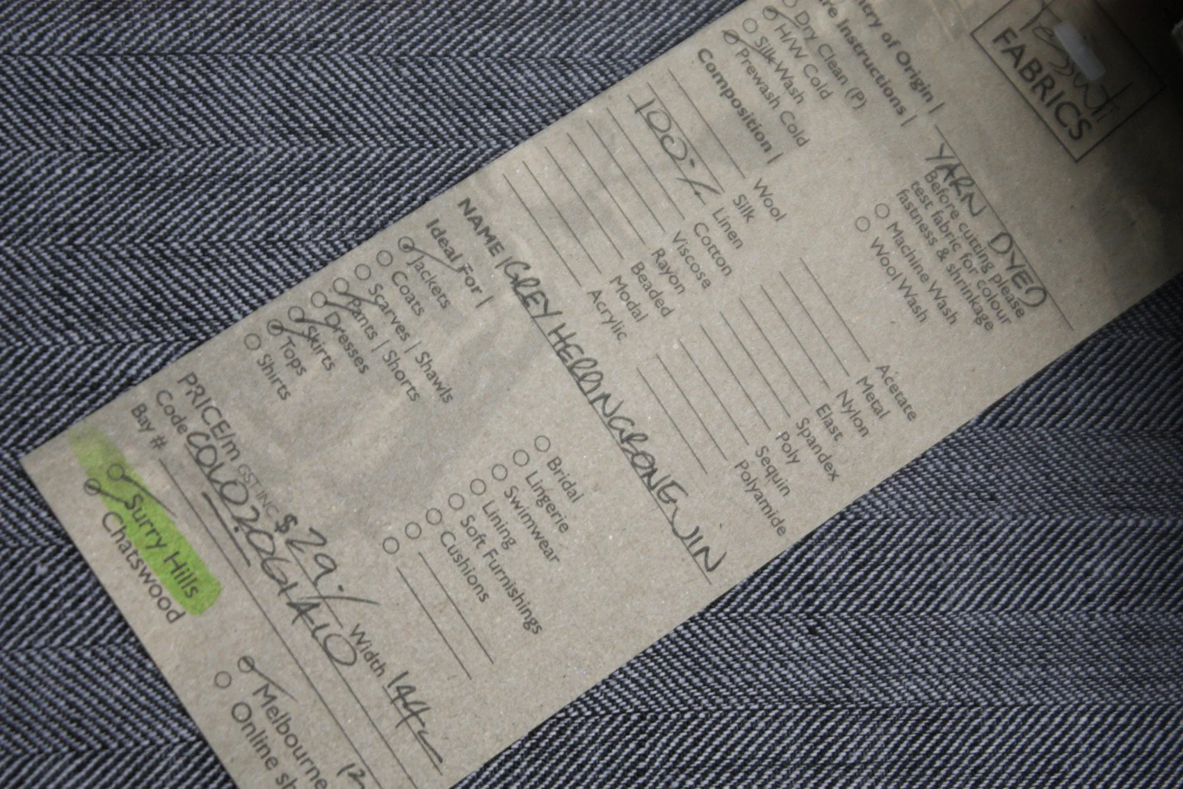 Grey Herringbone Jin - Image 4