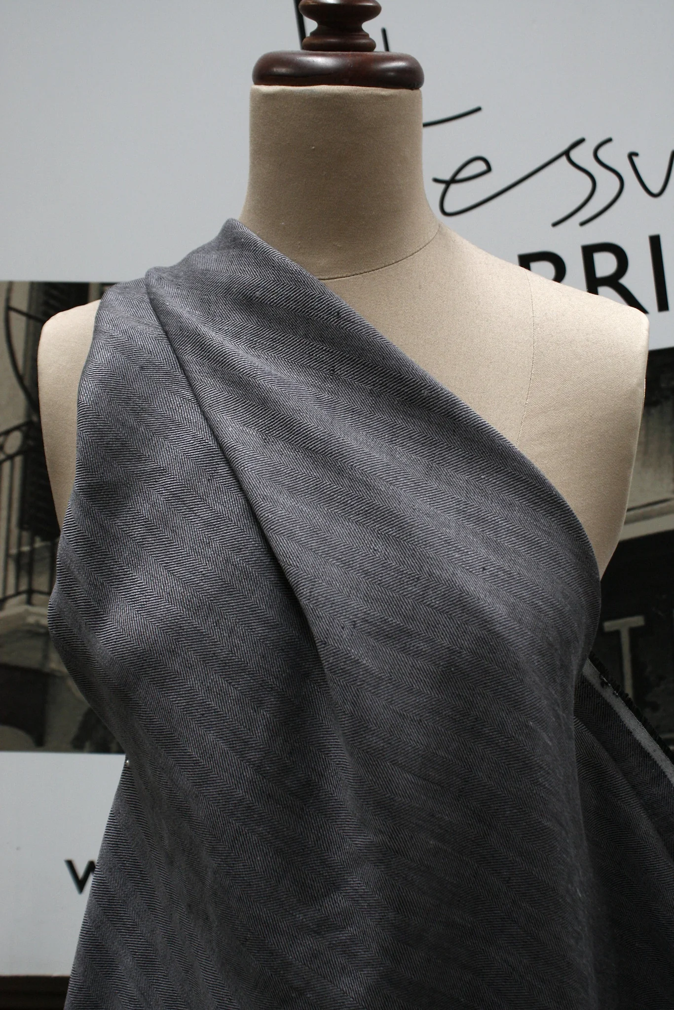 Grey Herringbone Jin - Image 5