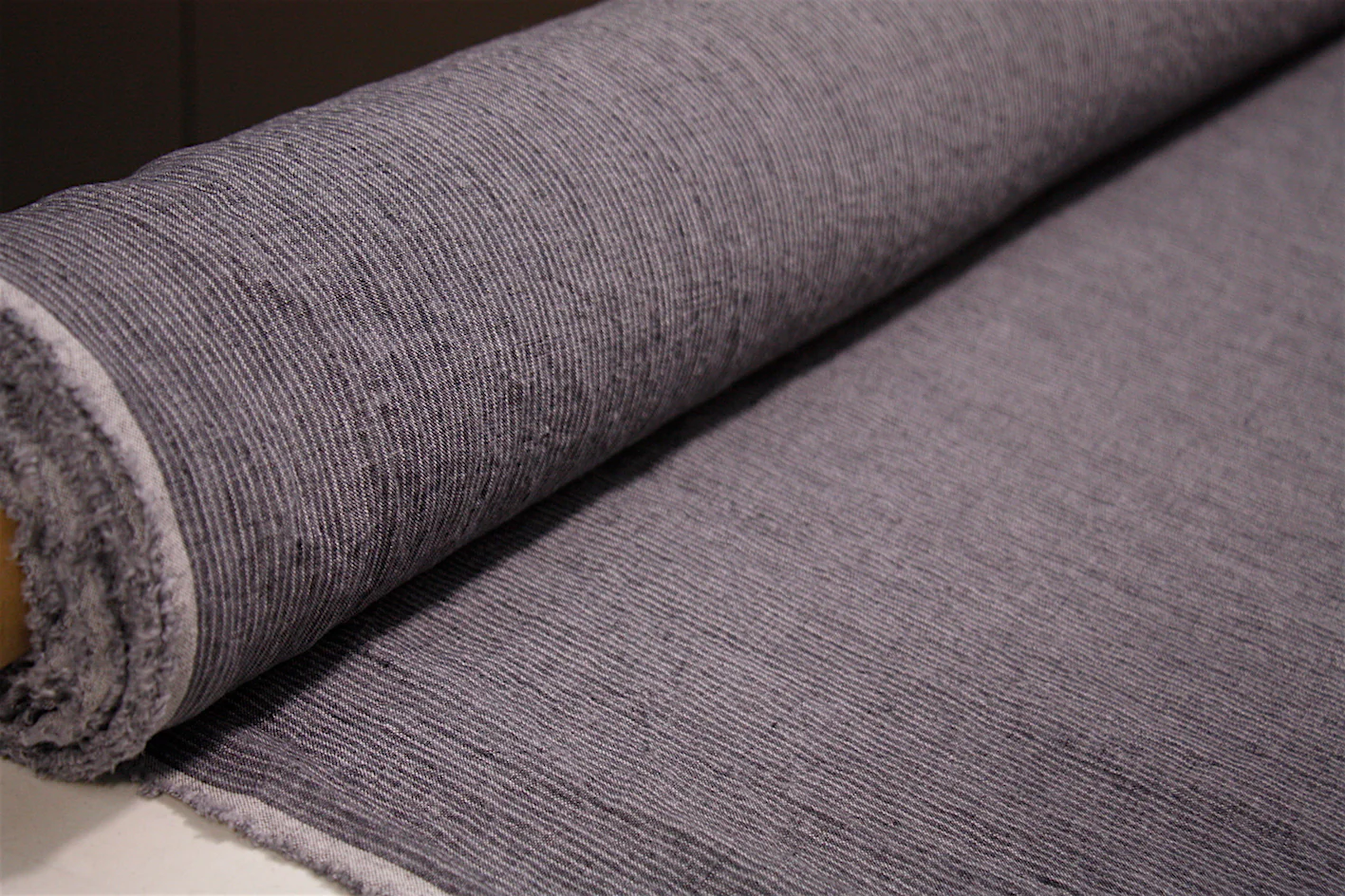 Grey Skyline Washed Linen - Image 3