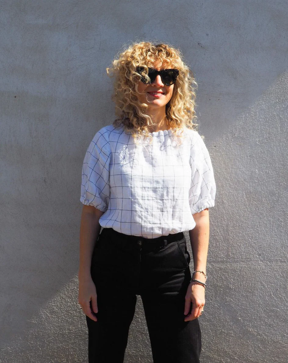 Grid White Linen - Image 2
