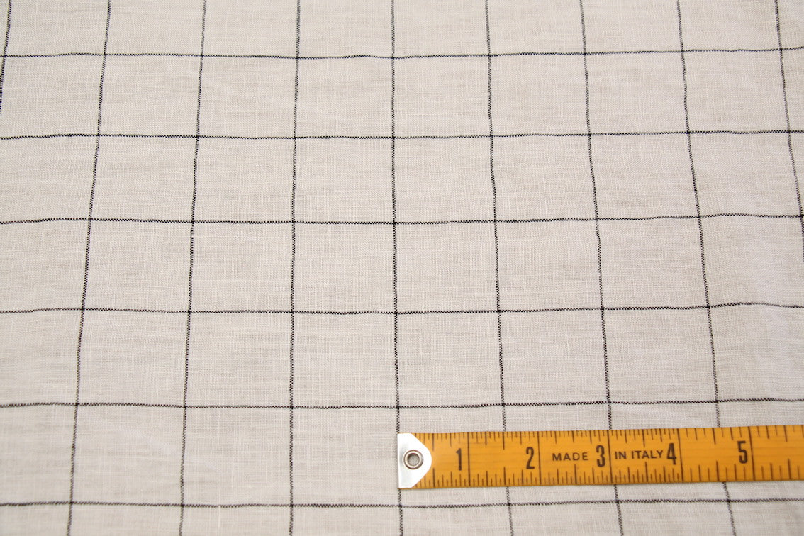 Grid White Linen - Image 3