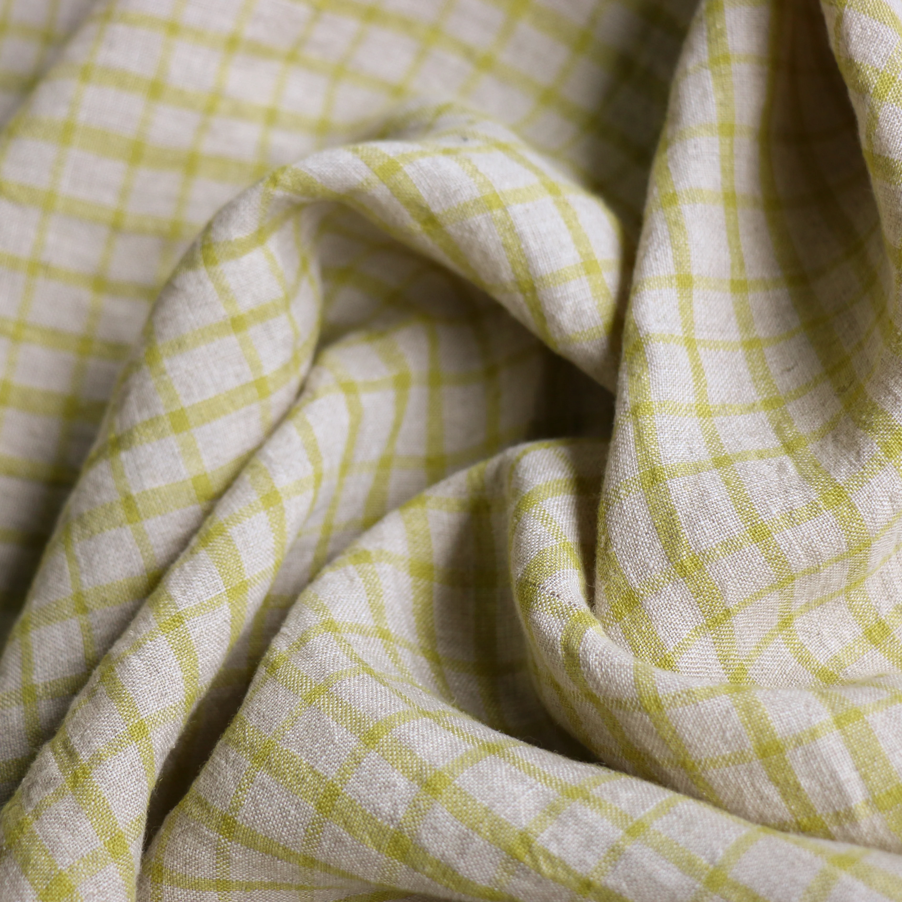 Griglia Yellow Check Linen - Image 2
