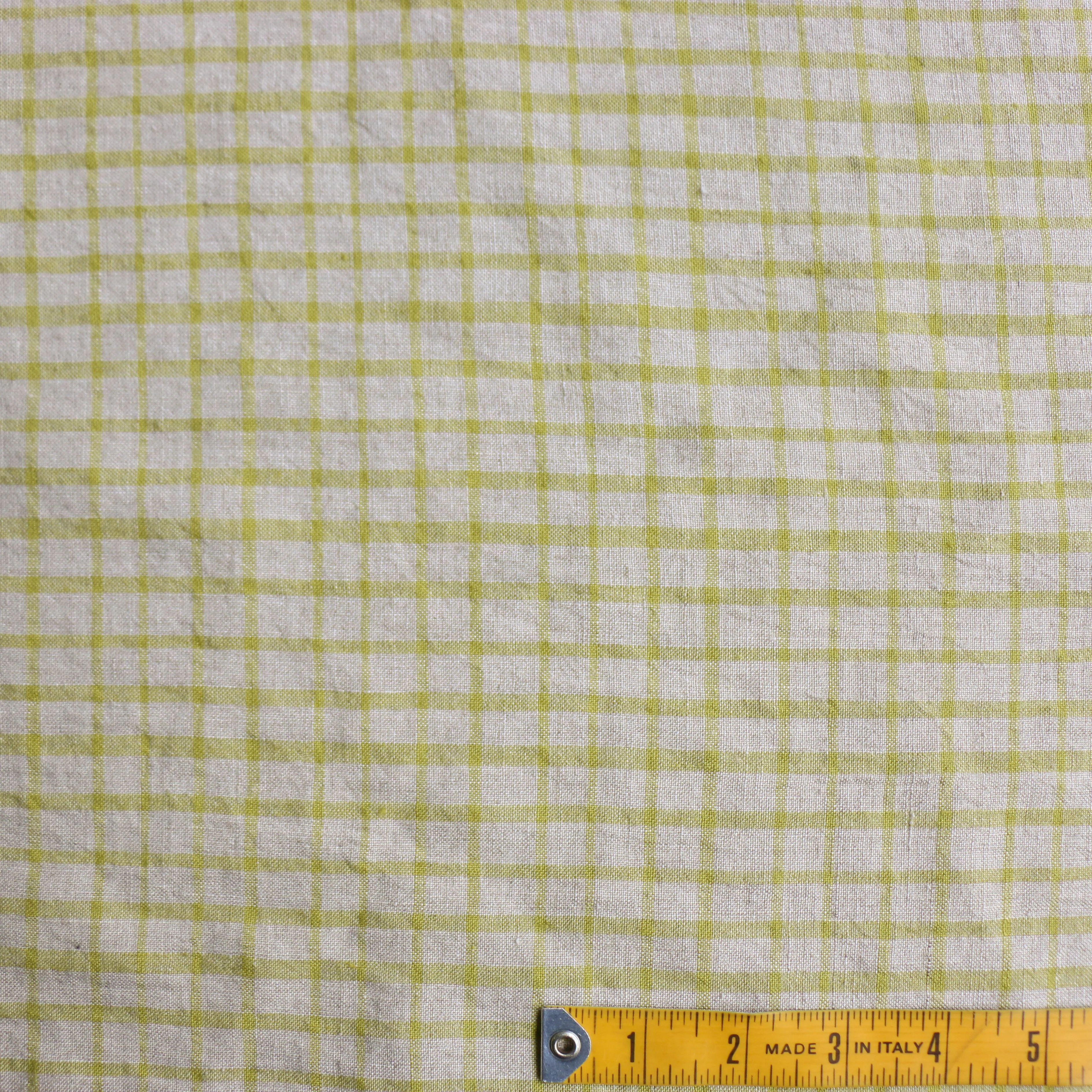 Griglia Yellow Check Linen - Image 3