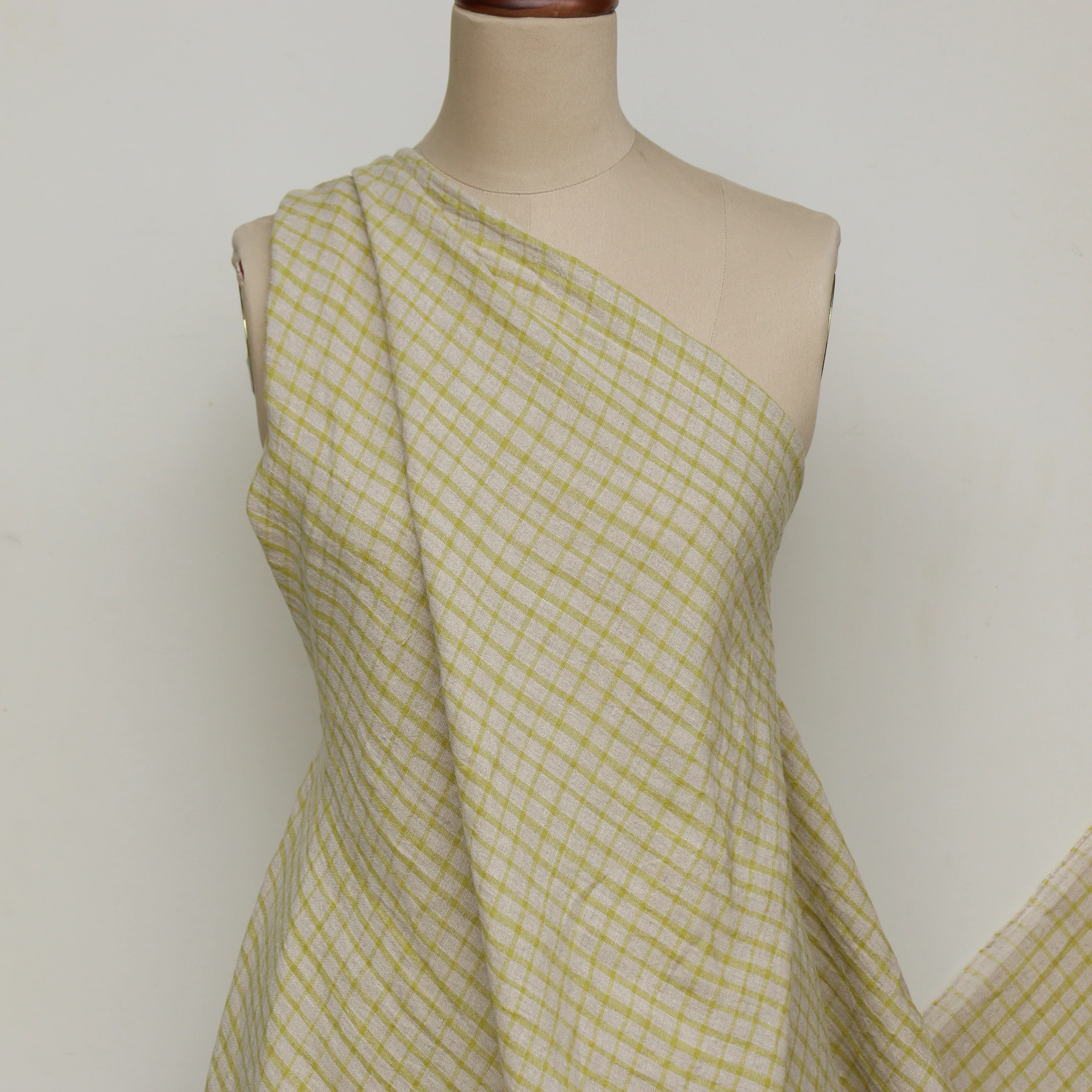 Griglia Yellow Check Linen - Image 5