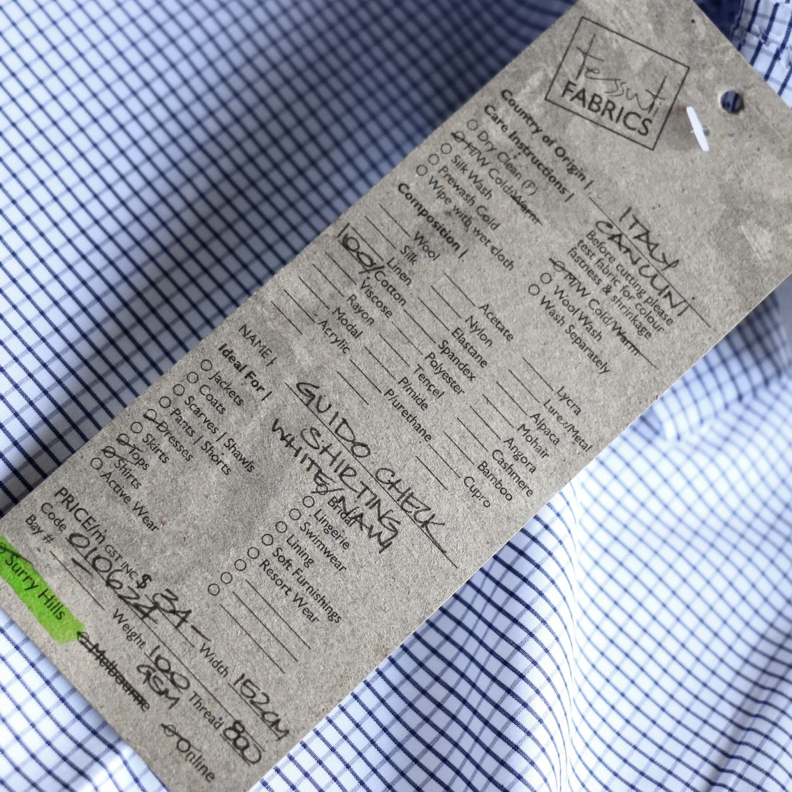 Guido Check Shirting - Image 3
