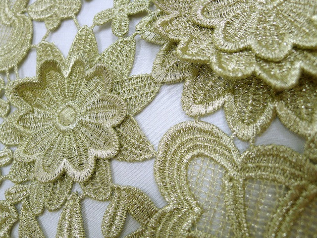Silvia Guipure Lace Gold