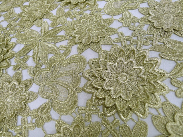Silvia Guipure Lace Gold - Image 6