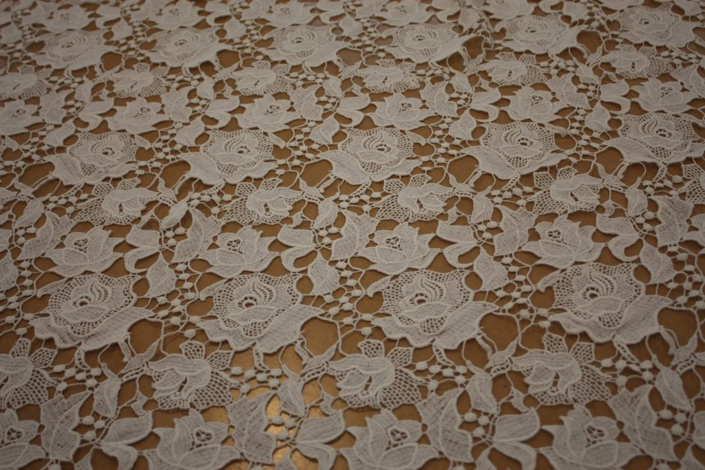 Guipure Lace Ivory - Cotton - Image 2