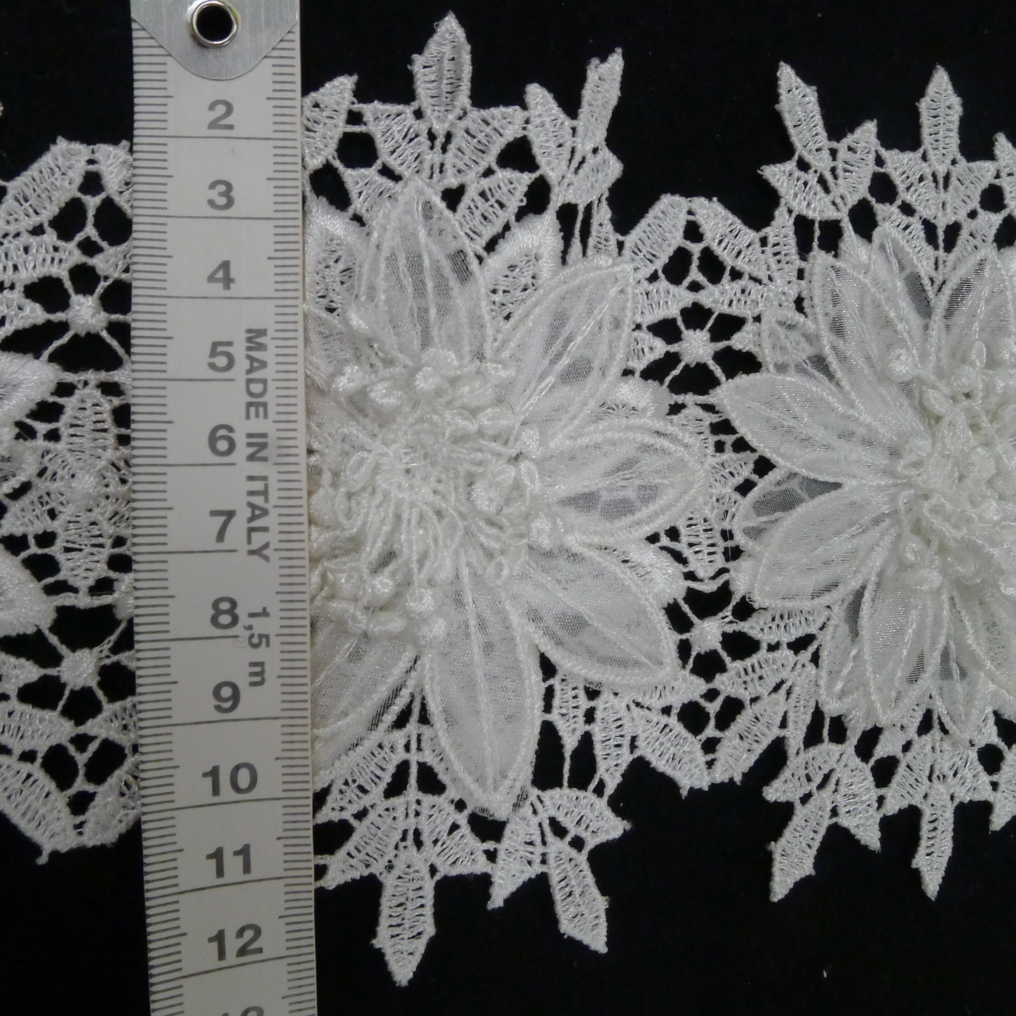 Guipure Lace Trim- White - Image 2