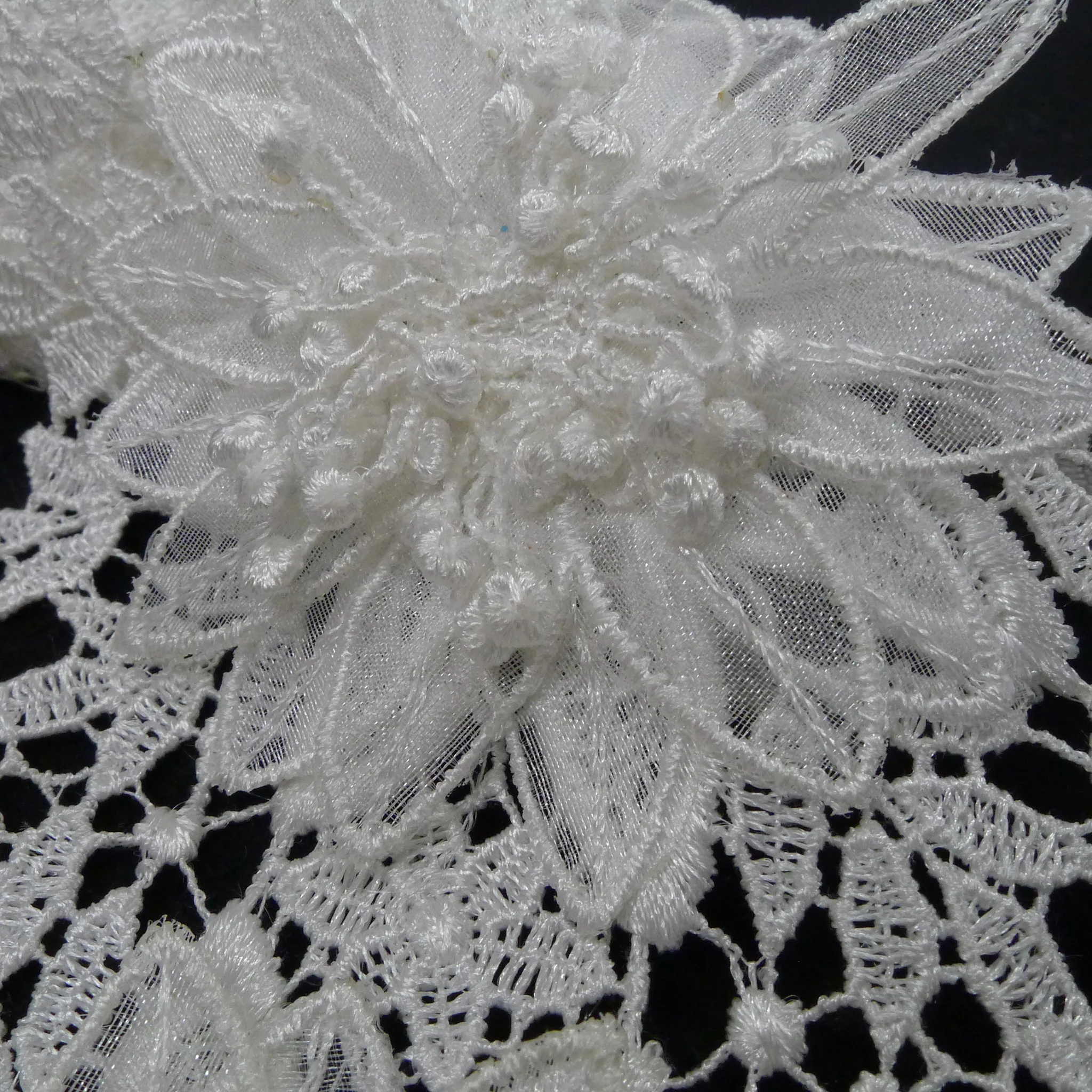Guipure Lace Trim- White - Image 3